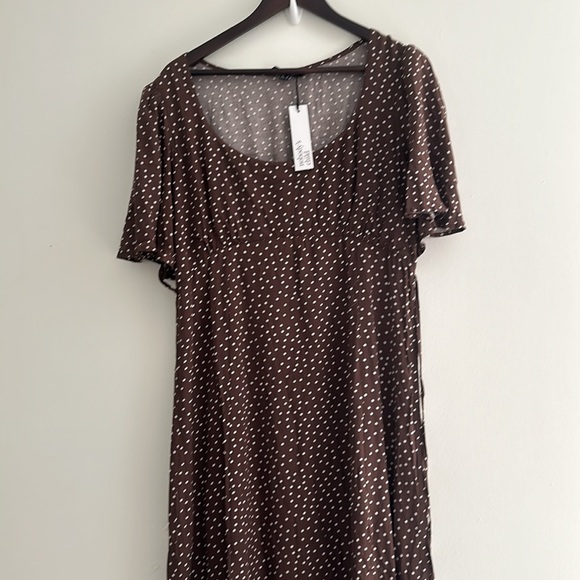ASOS nobody’s child polka dot Dee Dee Midi Dress - Picture 3 of 8